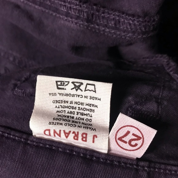 J Brand mid rise skinny leg jeans in aubergine - Picture 5 of 5